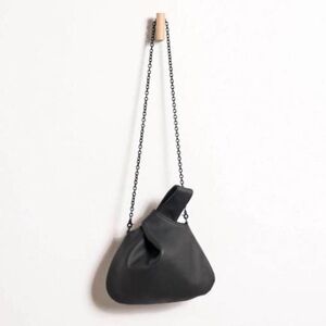 DANIELLA LEHAVI Luna Crossbody Bag in Black Leather